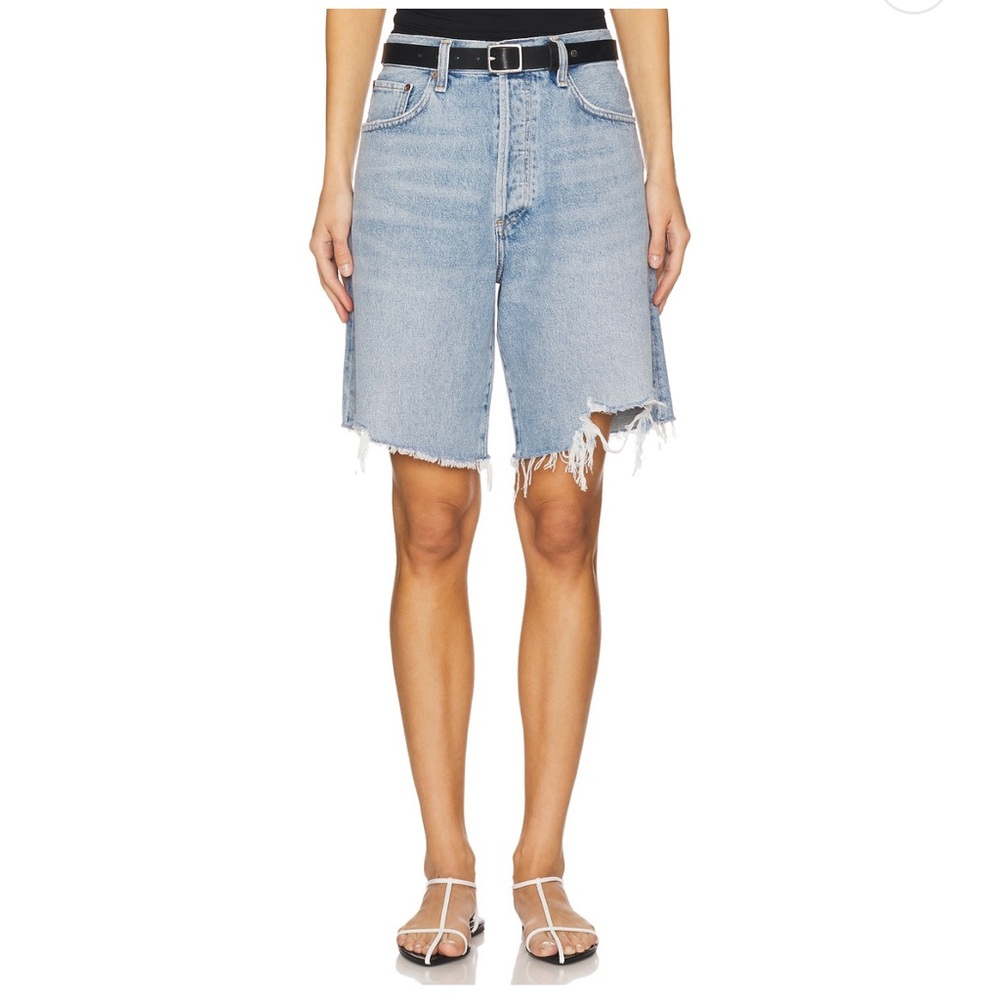 Agolde Indra low slung baggy jean shorts